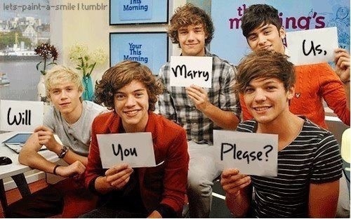 Harry Styles, Zayn Malik, Liam Payne, Niall Horan and Louis Tomlinson.. Follow Us!! & Ask for a follow back!!! ;)
