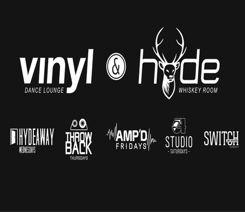 Vinyl Dance Lounge upstairs, Hyde Whiskey Room downstairs. Two exceptional rooms, 1 unforgettable night out!! 
bookings@vinylandhyde.com