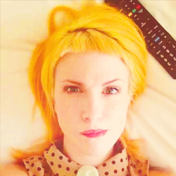 Her hair is made of actual fire, you guys.