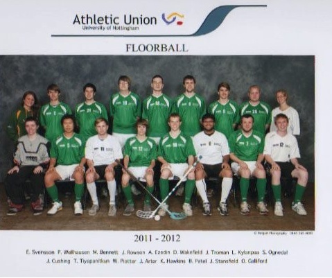 We are a floorball club based at the University of Nottingham but we are open to all prospective members, check out our website!