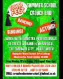 Crouch End Summer School - create a new musical in a week!  Mon 13th-Fri 17th August Highgate Wood School.