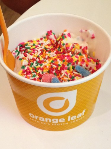 Follow us for promotions/coupons, and to stay updated on the latest Orange Leaf news + flavors. Make sure you stop by for free samples!