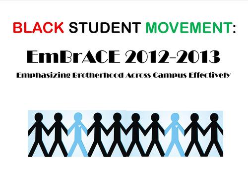 EmBrACE works to improve and strengthen the image of black males on campus at The University of North Carolina.