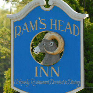 Renowned for fine dining, Ram's Head Inn offers a chance for guests to enjoy a unique dining experience in an elegant and inviting atmosphere.