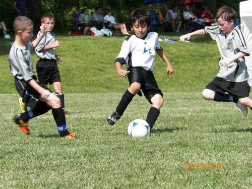 I play soccer for LC. #Blue