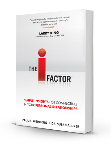 Musings on intimacy and connection in personal relationships. Based on the book The I Factor™.