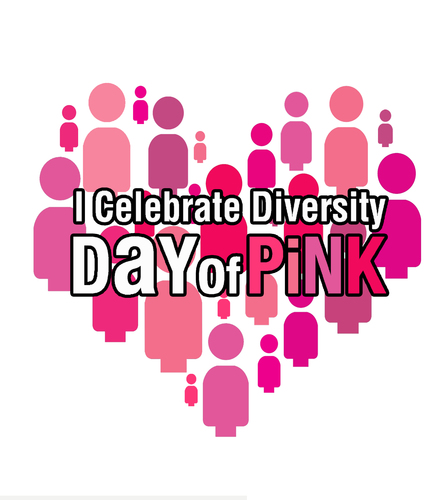 April 10, 2019 the International Day of Pink. Raising awareness to stop homophobia, transphobia, transmisogyny, and all forms of bullying. #dayofpink