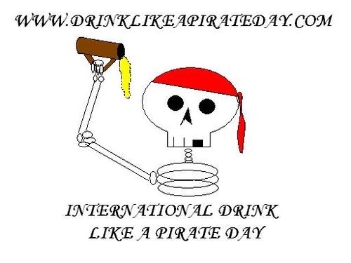 DLAPirateDay's profile picture. INTERNATIONAL DRINK LIKE A PIRATE DAY DECEMBER 12TH, 2015! Drinking, Pirating, Pilfering, Pilaging and sailing on the seven seas!