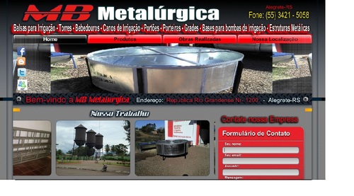 Atende a agricultura, agropecuária e residências, fabr bebedouros antiferrugem p/pecuária,Portões,estruturas balsas p/ irrigação,porteiras,grades.. 55 3421-5058
