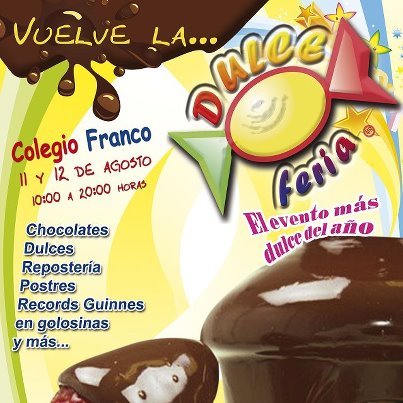 invitación a participar en la DULCE FERIA colegio Franco 11 y 12 de Agosto de 2012