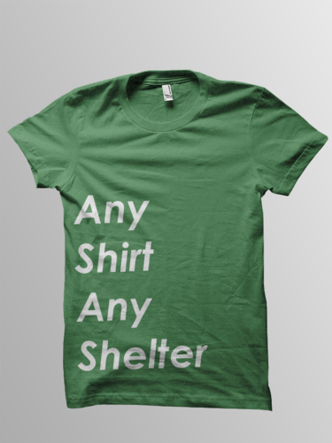 Making the world a better place by providing positive-themed tshirts for children living in homeless shelters.
