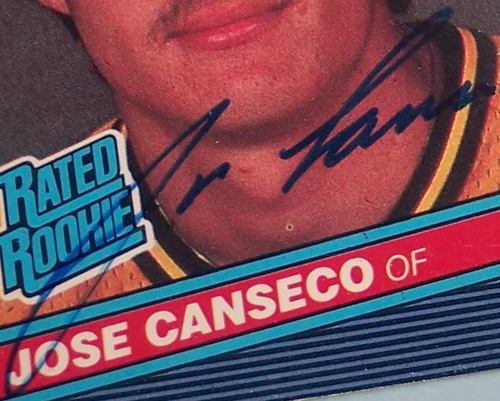 The World's Most Valuable Jose @CansecoRookie Baseball Card was signed on January 16th 1988.