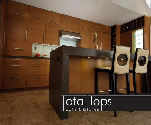 Total Tops Bath and Kitchen supplies Prince George and BC's Northern Interior with beautiful laminates, solid surfaces, and cabinets to suit all.