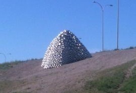 Giant pile of metal balls that cost taxpayers $600,000. I live on an on-ramp in Canada.
