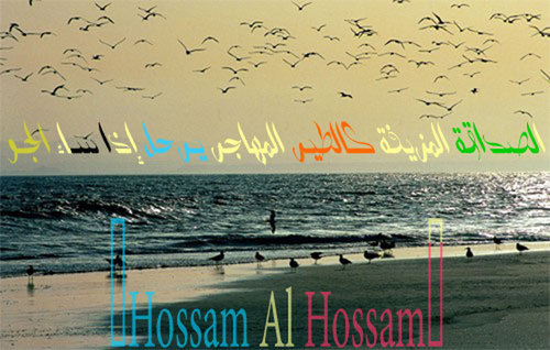 الصداقة المزيفة كالطير المهاجر                  يرحل إذا ساء الجو