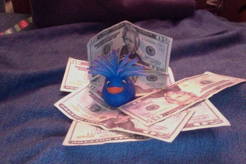 Im just me being myself, party duck
