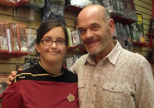 A veterinary student who is very nerdy and loves Star Trek