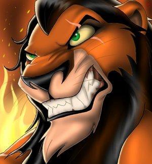 Hi I am scar I sometimes play with my son kovu and with kiara