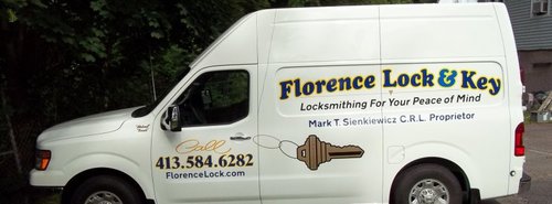 Residential and commercial locksmithing experts since 1992. A complete, mobile lock shop! Call 413-584-6282 For Your Peace of Mind