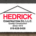 Hedrick Construction (@hedrickconstllc) Twitter profile photo