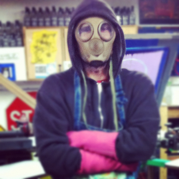 Father. Screenprinter. Heart for Art. Miss you Duke.