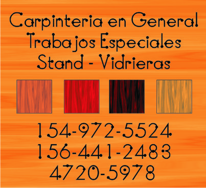 Hacemos Todo Tipo de Trabajos de Carpinteria a media !!! Pedi tu Presupuesto !!!