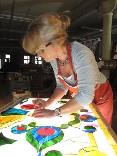 Stained glass artist
