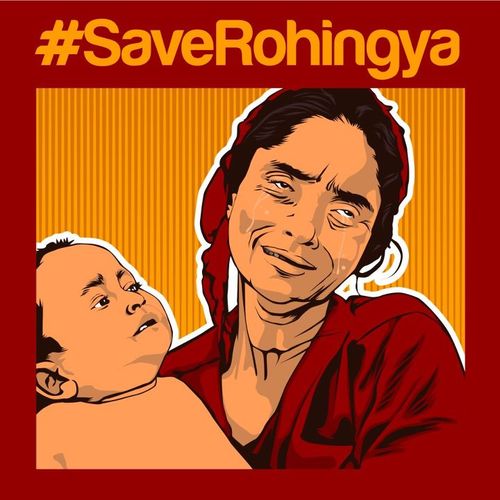 Selamatkan Muslim Rohingya dari kekejaman  Nyanmar, twit dukungan dengan hastag #saveRohingya