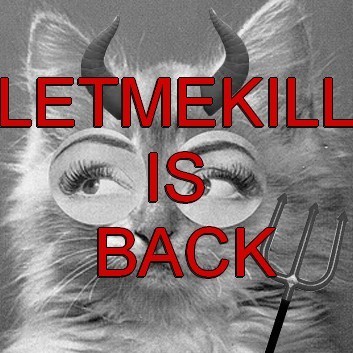 é oficial: voltei pro @letmekill, segue la caraio