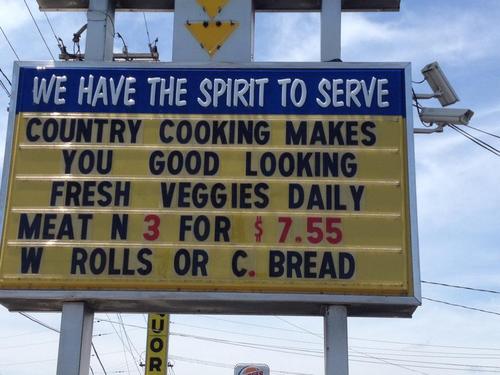 Tweet information about your favorite Nashville Meat & Three here... and come back to see what Meat & Three we recommend for the day.