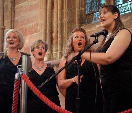 Andrea, Jo, Nancy and Sandra make up The MIX; the UK and European champion Barbershop quartet based in the North West of England