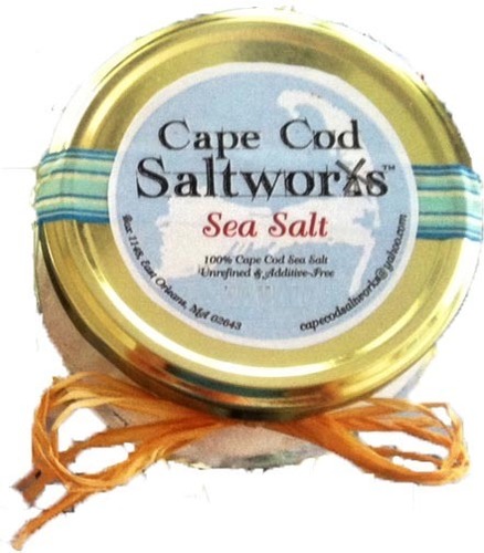 Cape Cod Saltworks Sea Salt harvests Cape Cod ocean waters to bring the briny taste of the sea to your table. 
100% Natural sea salt from Cape Cod.  Just salt!