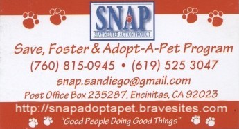 SNAP Circle for Life provides HOPE for homeless animals today and ACTION that prevents homeless, neglected or abused pets in the future