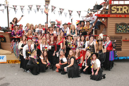 We are an all women krewe of pirates looking to support our community through charity while having a damn good time!