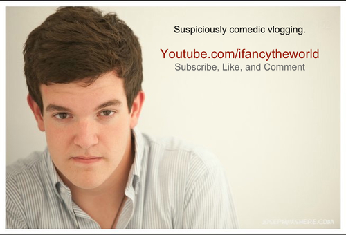 fancytheworld's profile picture. Ifancytheworld is my vlog featured on @YouTube -- http://t.co/nIvEAqGNC4 
Entertaining people is my passion.
Go check my vlog out. c: