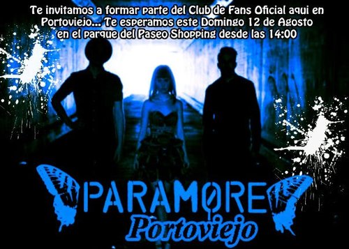 Fanclub official de Paramore en Portoviejo ▌▌▌.  ~ @ParamoreEcuador ~