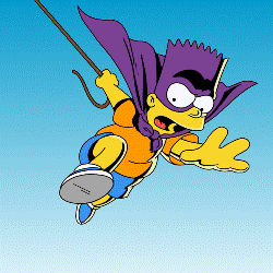 The alter-ego of Bart Simpson (don't tell anyone) .. My super powers are grappling a hook, climbing walls, and gliding. Also known as El Barto.