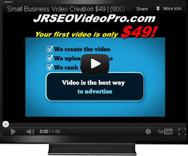 Small Business Video Creation - Your 1st video is only $99!

We create it, we upload it, and we rank it!