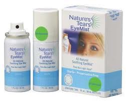 Nature's Tears EyeMist is the ONLY eye-care product that penetrates the tear film with a diffusion of pure, pH-balanced, all-natural moisture.