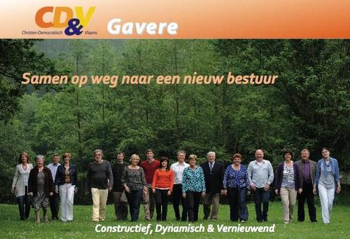 CD&V Gavere wil aan een gemeente met 'pit' bouwen waar iedereen, jong en oud, zich thuis voelt en waar het goed is om thuis te komen !