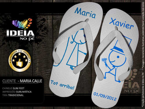 personalizamos chanclas para bodas, eventos y empresas.