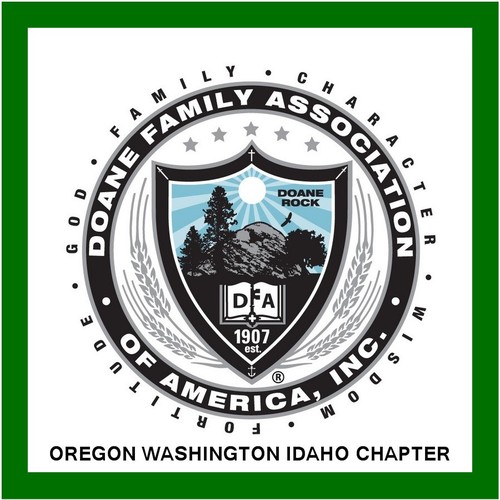 Stories, people, history, detective work, scholarships, picnics and fun from Oregon Washington Idaho Chapter of the Doan(e) Family Association of America, Inc.