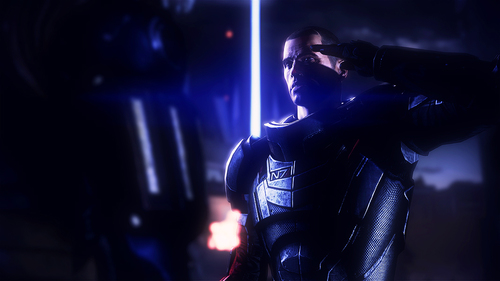 First Human Spectre. Commander of the SSV Normandy SR-1. Assisted in repelling the Batarian Attack on Elysium. (RP/Parody Account, not affiliated with Bioware)