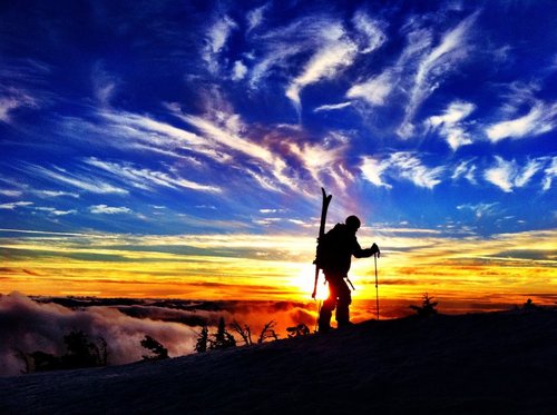 Sharing in the love of Backcountry Skiing.