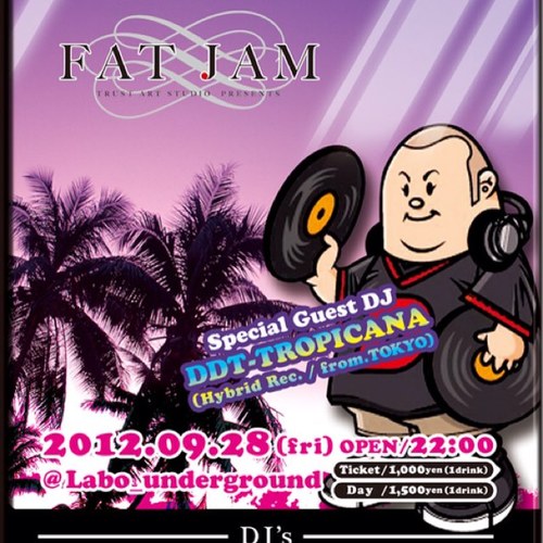 FatJamSound's profile picture. 宮崎市のClub、labo_undergroundにて奇数月第四金曜日に開催のHIP HOP,R&Bを主体としたPARTY、【FAT JAM】のアカウントです♩Dj's : Trust / Kubohiro / Mao / Tomohiro    よろしくお願い致します♩