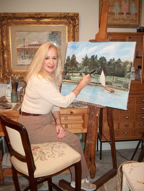 Artist and  About Town columnist in the High Point Enterprise