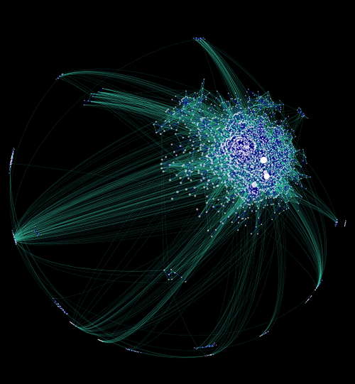 MEDIA VISUAL / Visual revealing online social interactions on twitter ... Follow to join! ... Tweets by @endlesscities @ethel_baraona @radarqnet