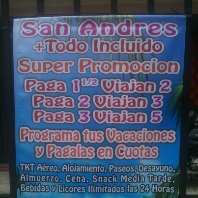 alexred28's profile picture. SUPER PROMOCION SAN ANDRES TODO INCLUIDO!!  PAGUE 2 VIAJEN 3 Y PAGUE 3 VIAJEN 5 APROVECHA Y SEPARALO Y  PAGALO A CUOTAS ...
