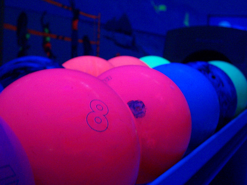 An over enthusiastic bowler which life consists of balls, pins and lanes