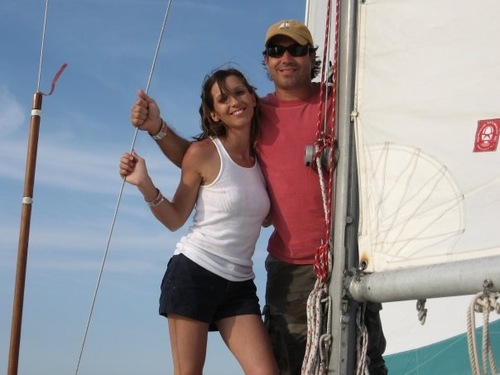 Location independent couple cruising on our 35' sailboat with our dog. #sailing #travel #lifestyle